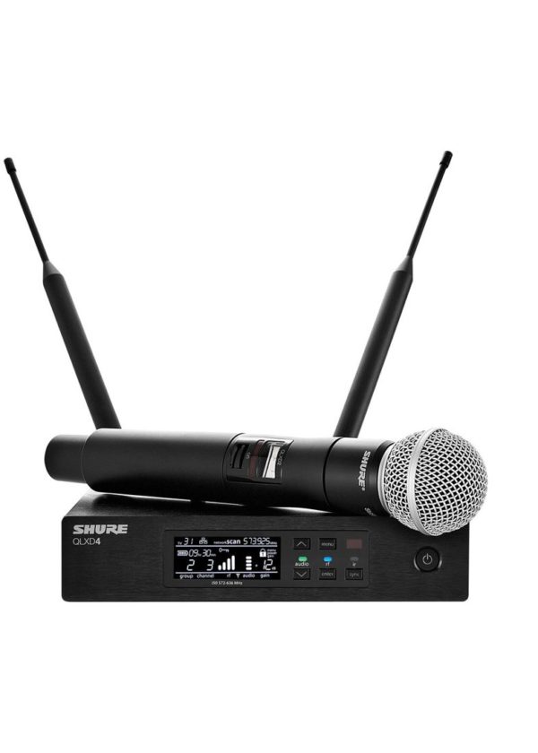 Microfone sem Fio e Portátil QLXD24/SM58 Shure