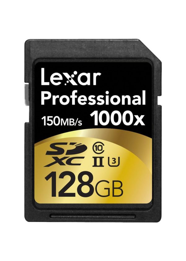 Cartão de Memória Profissional de 128GB 1000x UHS-II da Lexar
