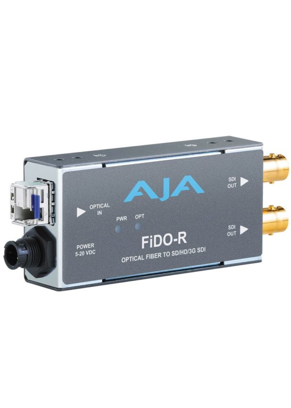 Mini Conversor AJA FiDO-R Single-Channel LC para 3G-SDI