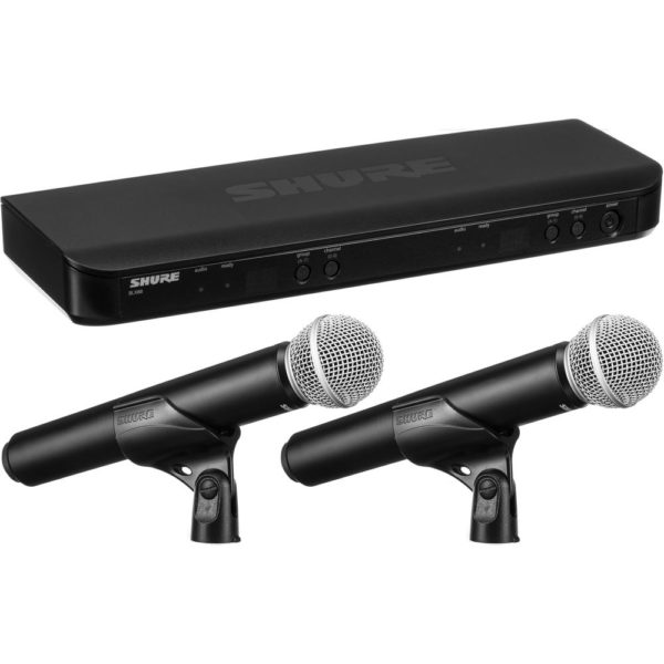 Shure BLX288/PG58 Sistema de microfone com cápsulas PG58 (J10: 584 a 608 MHz) - Imagem 2
