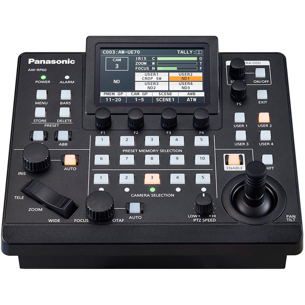 Panasonic リモートカメラコントローラー AW-RP60（PoEハブ付） Panasonic AW-RP60 para câmera PTZ - Seegma PRO