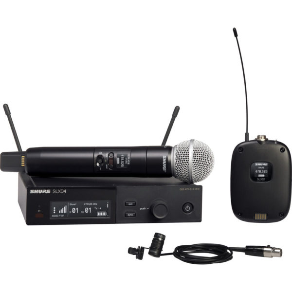 Shure SLXD124/85 Sistema de microfone Wireless (J52: 558 a 602 e 614 a 616 MHz)