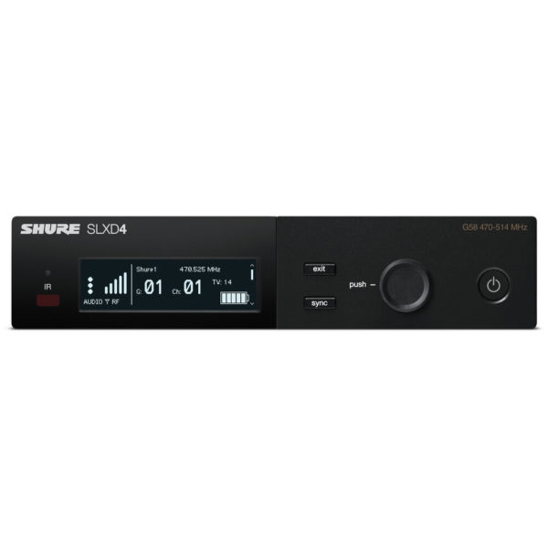Sistema de microfone Shure SLXD14/153B Earset digital Wireless Omni (G58: 470 a 514 MHz) - Imagem 4