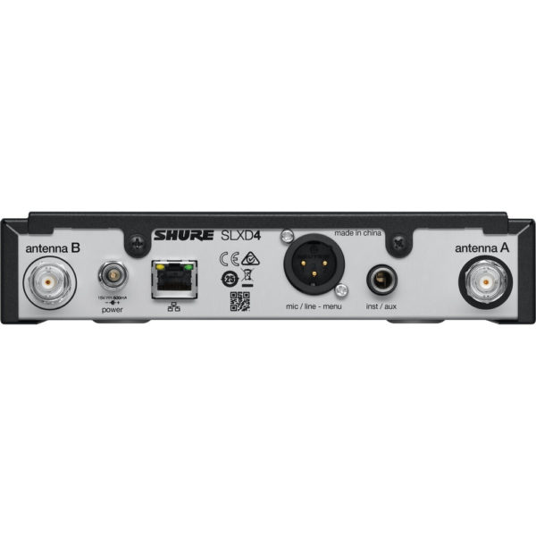 Shure SLXD24/B58 Sistema de microfone de mão Wireless com cápsula Beta 58A (G58: 470 a 514 MHz) - Imagem 5