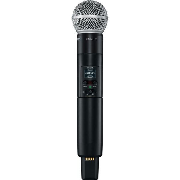 Shure SLXD24D/SM58 Wireless -Sistema de microfone duplo G58: (470 a 514 MHz) - Imagem 5