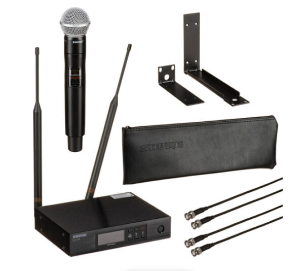 Shure QLXD24/ SM58 Sistema de microfone portátil sem fio digital com cápsula SM58 (G50: 470 a 534 MHz)