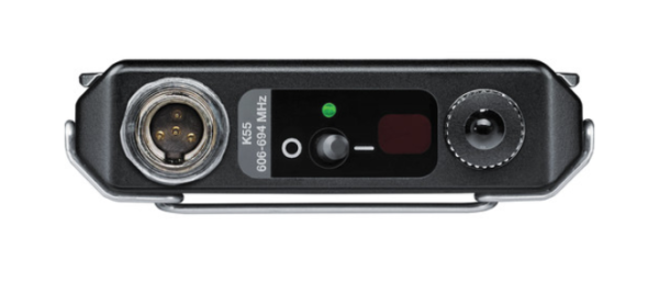Shure ADX1 Transmissor sem fio Digital Bodypack com TA4M (G57: 470 a 608 MHz) - Imagem 3