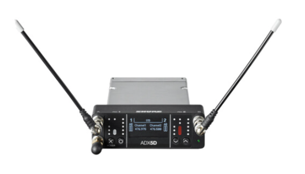 Shure ADX5D Axient Digital Dual-Channel Slot-Mount receptor sem fio (470 a 636 MHz) - Imagem 4