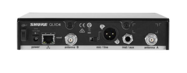 Shure QLXD14/93 Sistema de microfone de lapela omnidirecional sem fio digital (G50: 470 a 534 MHz) - Imagem 2