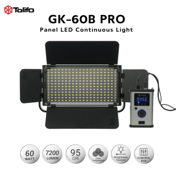 Tolifo GKs-60b PRO - Iluminador de LED - Imagem 2