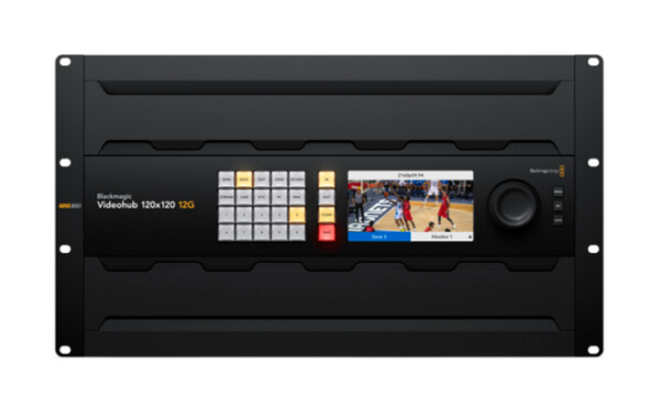 Blackmagic Design Videohub 120x120 12G - Roteador de Vídeo com Zero Latência