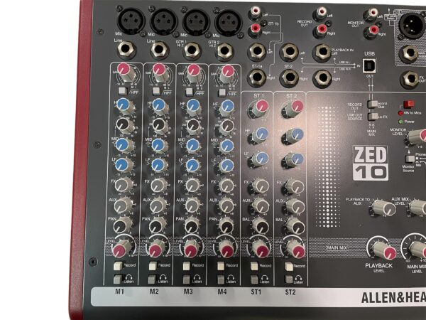 Mixer de Áudio Allen & Heath ZED10. - (usado) - Imagem 3