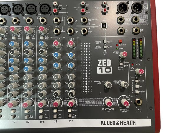 Mixer de Áudio Allen & Heath ZED10. - (usado) - Imagem 2