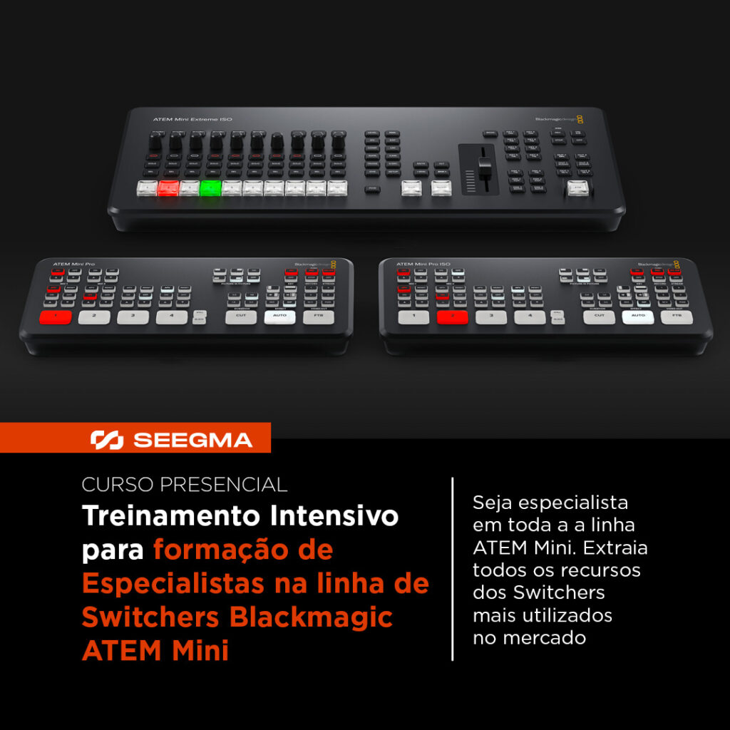 Especialista em Blackmagic ATEM Mini