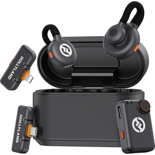 h*o様 Hollyland Lark M2S Combo Hollyland LARK M2S Ultimate Combo – Sistema de microfone wireless