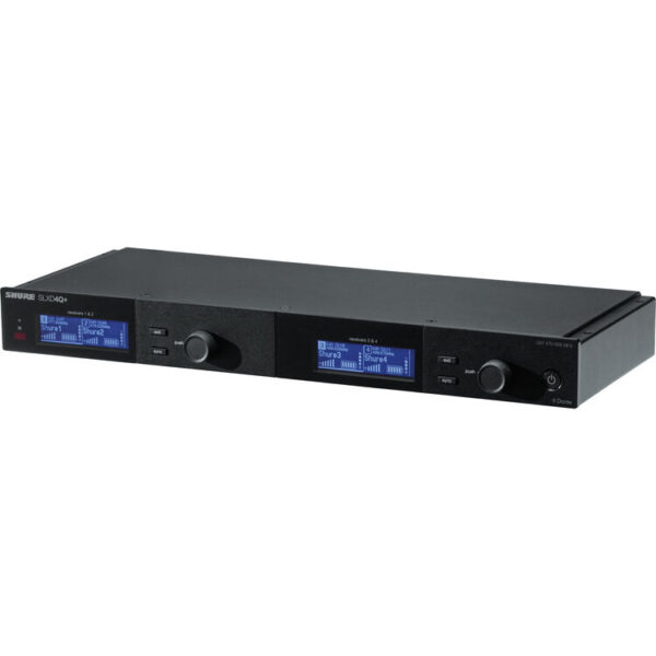 Shure SLXD4QDAN+ — Receptor Digital Quad de 4 Canais com Rede Dante - Imagem 4